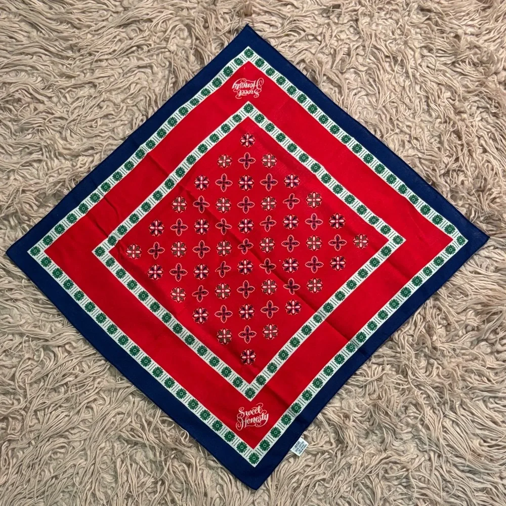 Vintage Avon Sweet Honesty Boho Print Bandanna
